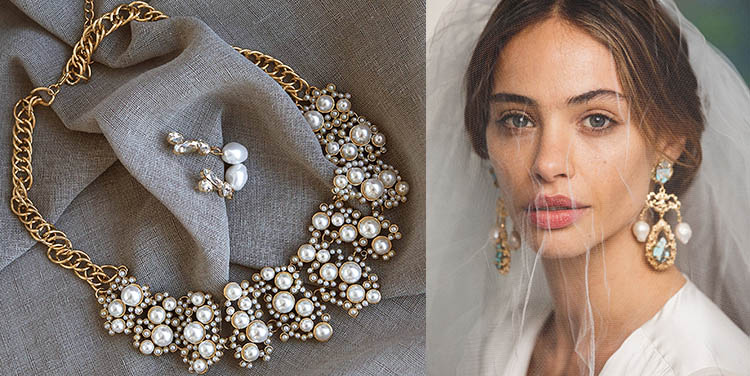 Wear Earring With Pearl Necklace
